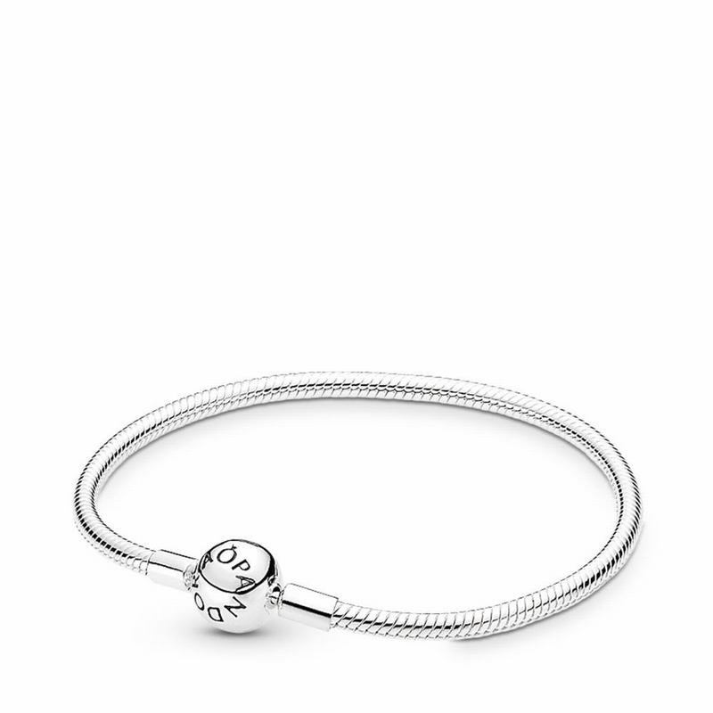 Pandora Moments Snake Chain Bracelet Ireland - Sterling Silver - 204159GQH